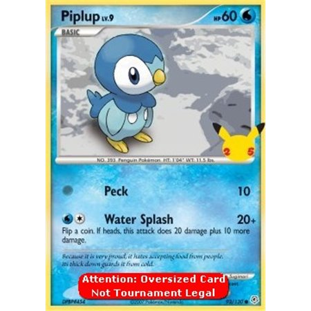 DP 093 - Piplup Lv.9 - Oversized Card