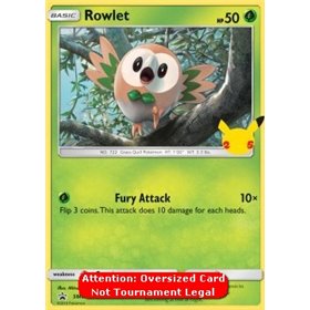 SM 001 - Rowlet - Oversized Card SM 001 - Rowlet - Oversized Card