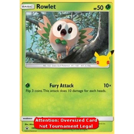 SM 001 - Rowlet - Set van 3 - Oversized Card