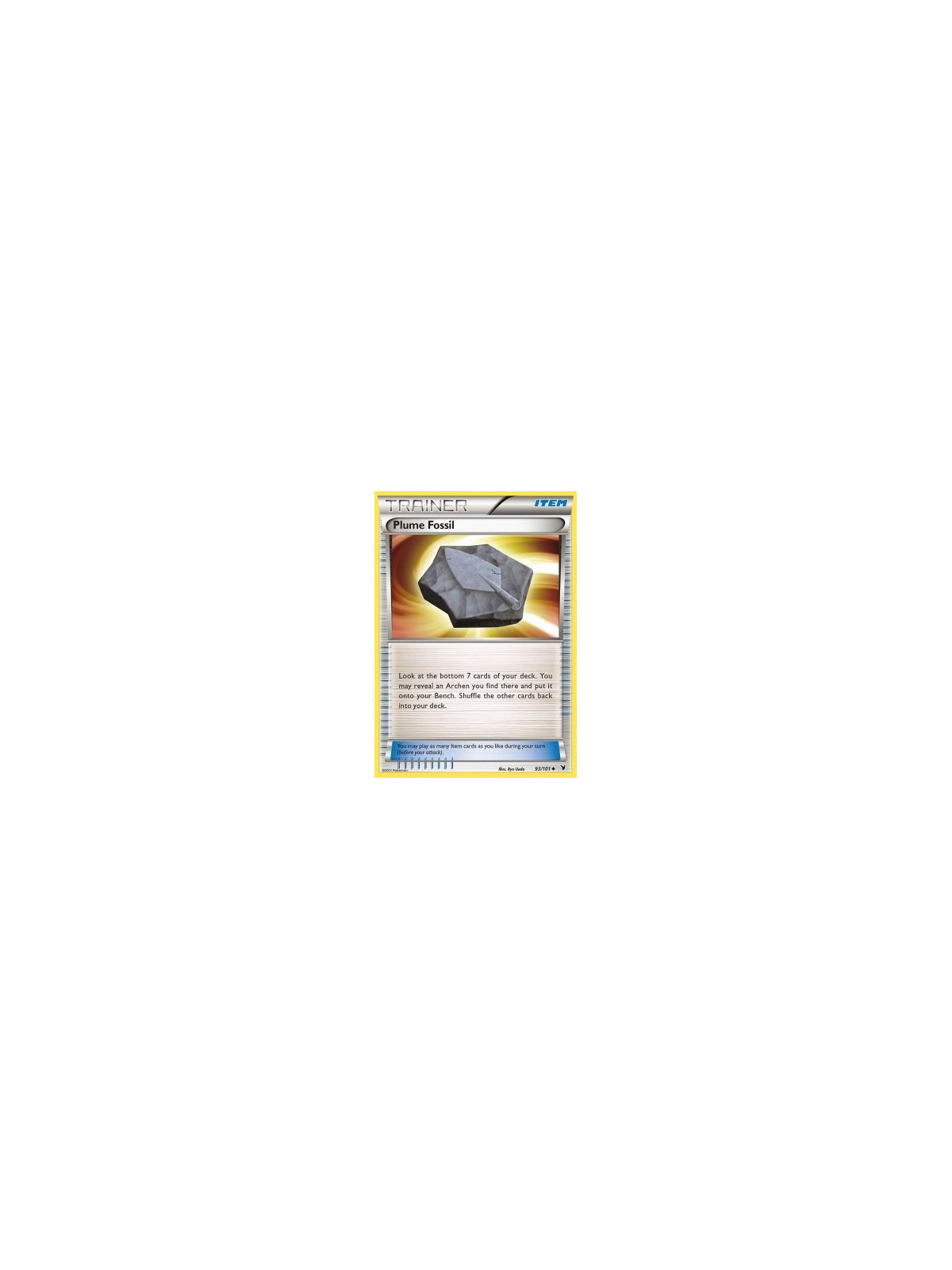 NVI 093 - Plume Fossil - Reverse Holo
