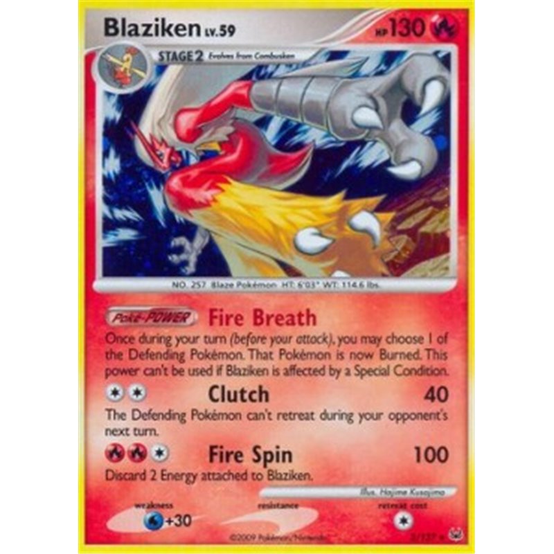 PL 003 - Blaziken Lv.59 - Reverse Holo