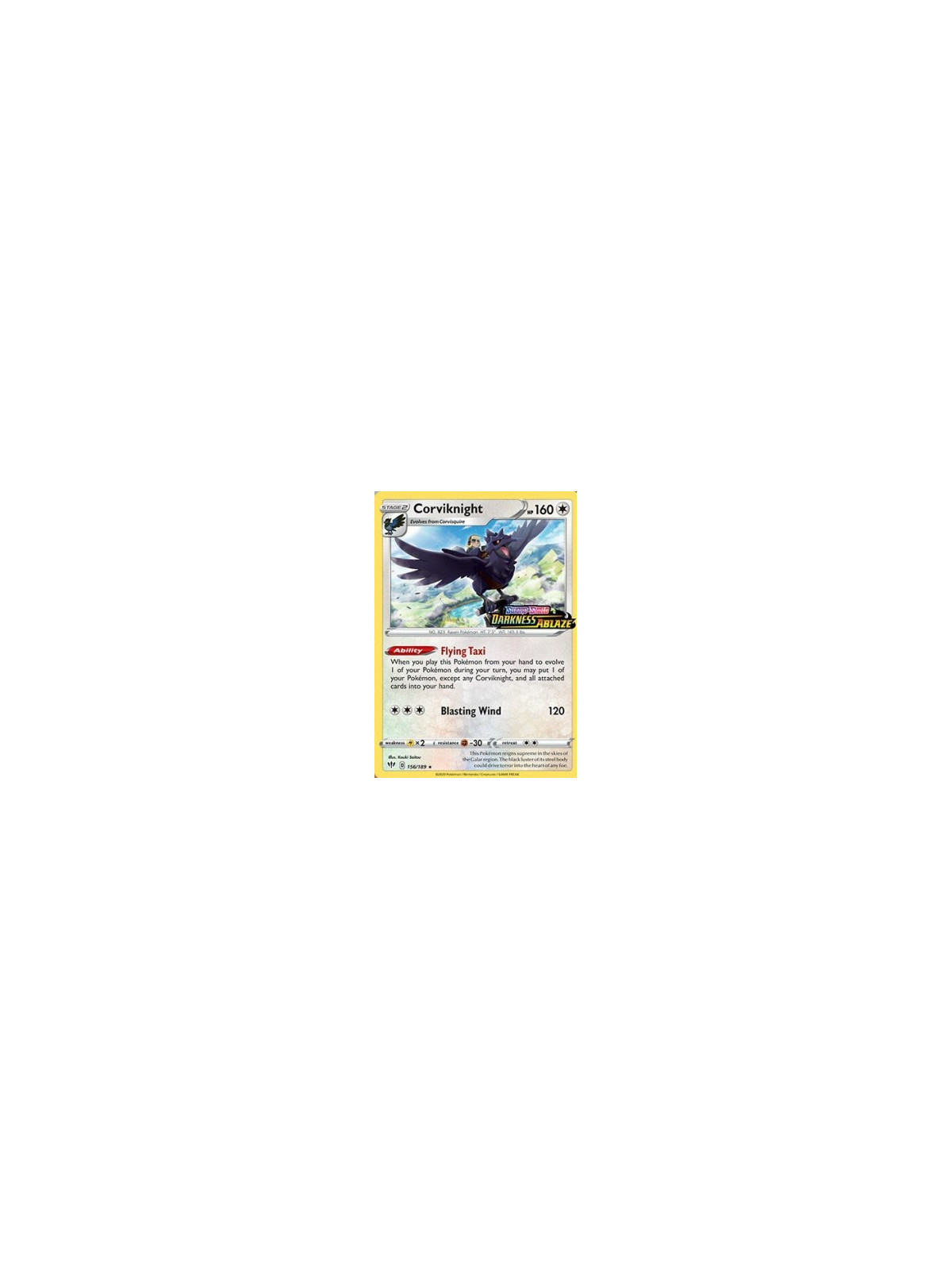DAA 156 - Corviknight - Promo Sealed