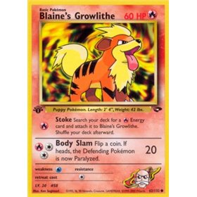 GC 062 - Blaine's Growlithe GC 062 - Blaine's Growlithe
