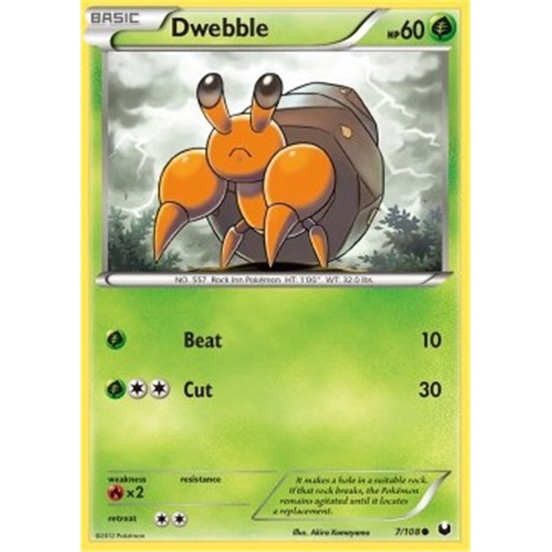 DEX 007 - Dwebble - Reverse Holo