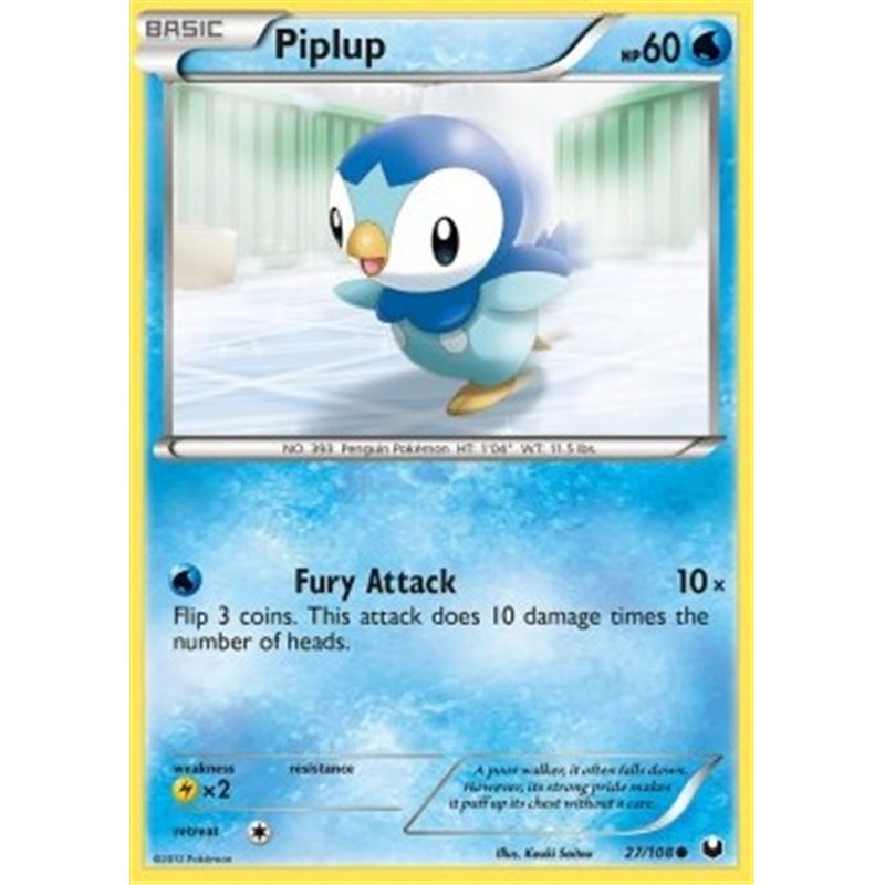 DEX 027 - Piplup - Reverse Holo