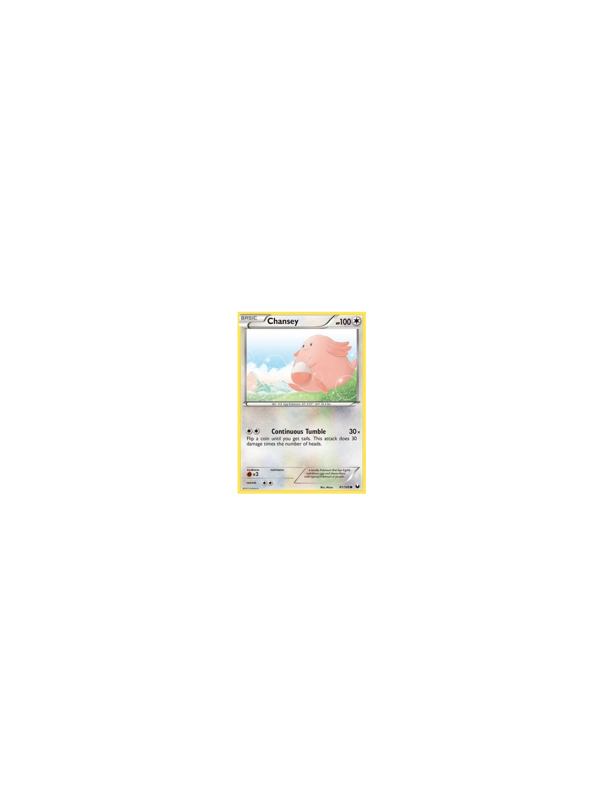 DEX 081 - Chansey - Reverse Holo