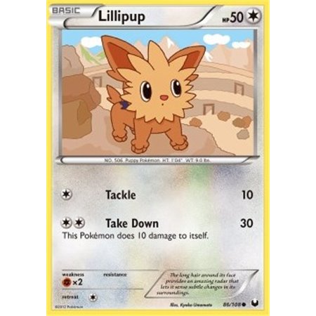 DEX 086 - Lillipup - Reverse Holo