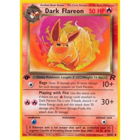 TR 035 - Dark Flareon - 1st Edition