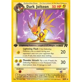 TR 038 - Dark Jolteon - 1st Edition TR 038 - Dark Jolteon - 1st Edition