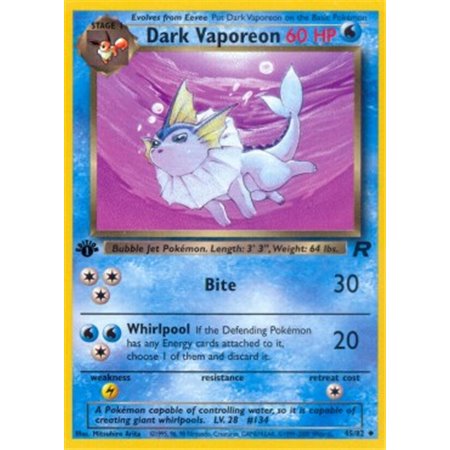 TR 045 - Dark Vaporeon - 1st Edition