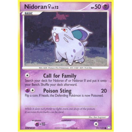 MT 091 - Nidoran [F] Lv.12 - Reverse Holo