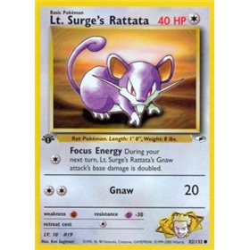GH 082 - Lt. Surge's Rattata GH 082 - Lt. Surge's Rattata