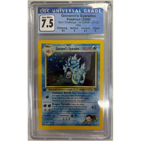 CGC - GC 005 - Giovanni's Gyarados 1st Edition (7.5)