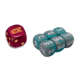 Obsidian Flames Dice Set
