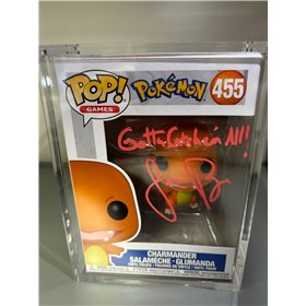 Funko Pop Pokémon - 455 Charmander - Signed by Jason Paige Funko Pop Pokémon - 455 Charmander - Signed by Jason Paige