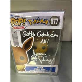 Funko Pop Pokémon - 577 Eevee - Signed by Jason Paige Funko Pop Pokémon - 577 Eevee - Signed by Jason Paige