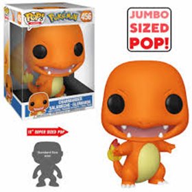 Funko Pop Pokémon - 456 Charmander - Jumbo Sized Funko Pop Pokémon - 456 Charmander - Jumbo Sized