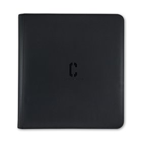 Cardstacks - 12 Pocket Binder noir 480 avec fermeture éclair Cardstacks - 12 Pocket Binder noir 480 avec fermeture éclair