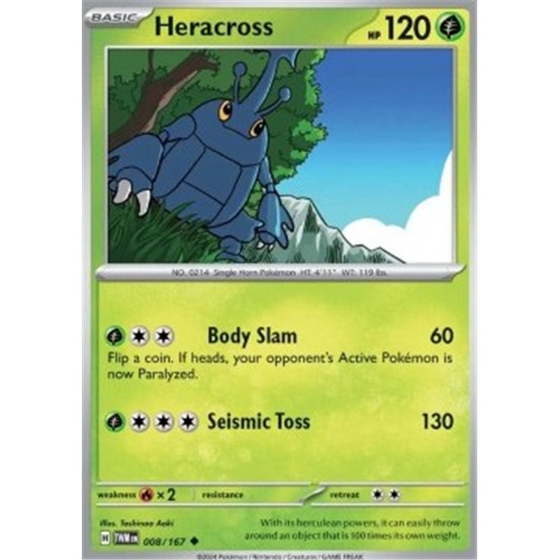 TWM 008 - Heracross - Reverse Holo