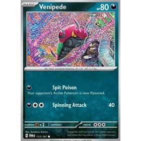 TWM 115 - Venipede - Reverse Holo TWM 115 - Venipede - Reverse Holo