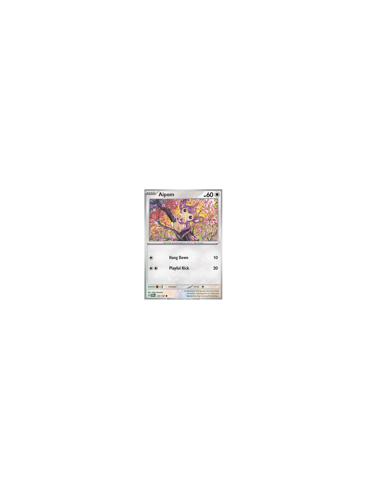 TWM 137 - Aipom - Reverse Holo