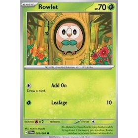 SFA 003 - Rowlet - Reverse Holo SFA 003 - Rowlet - Reverse Holo