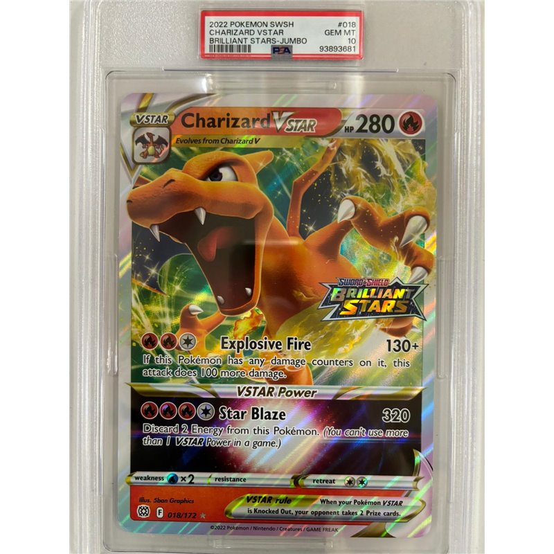 PSA - BRS 018 - Charizard VSTAR Jumbo Card (10)