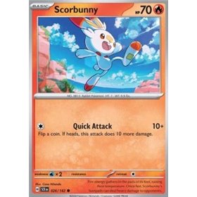 SCR 026 - Scorbunny - Reverse Holo SCR 026 - Scorbunny - Reverse Holo