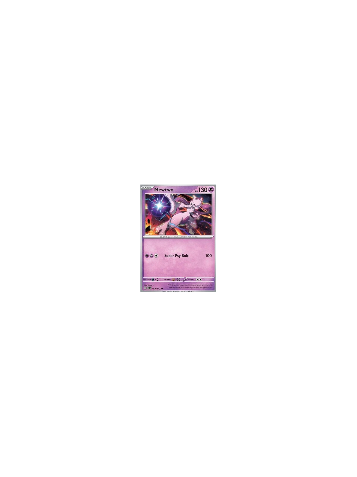 SCR 059 - Mewtwo - Reverse Holo