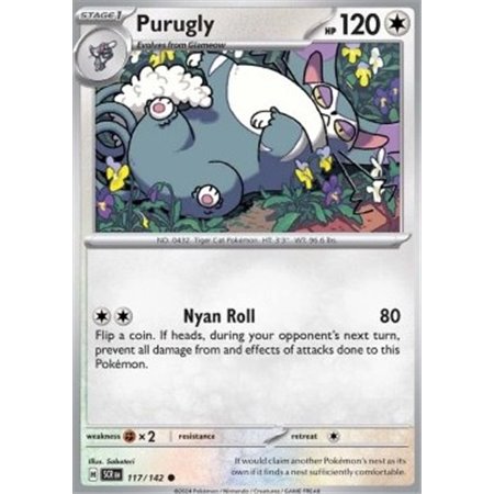 SCR 117 - Purugly - Reverse Holo