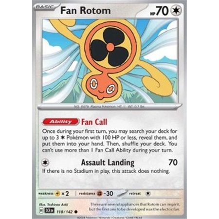 SCR 118 - Fan Rotom - Reverse Holo