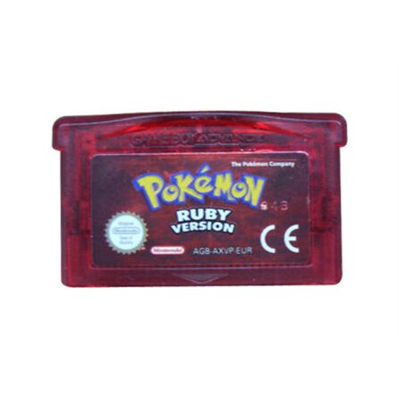 Pokemon Ruby GBA-Aufkleber (lose Kassette) beschädigt