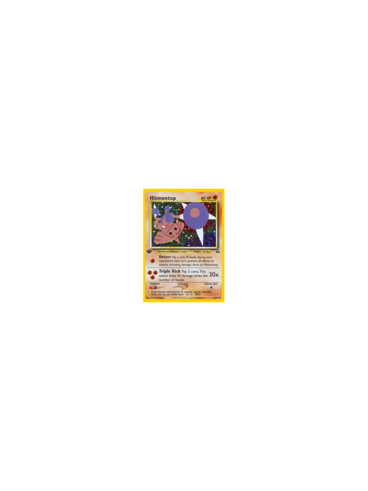 NDI 003 - Hitmontop - 1st Edition
