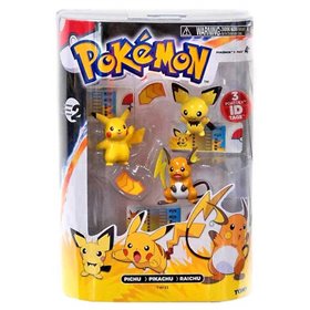 Pokémon - 3 Pack Evolution - Pichu, Pikachu, Raichu Pokémon - 3 Pack Evolution - Pichu, Pikachu, Raichu