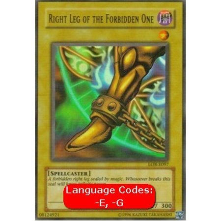 LOB-E097 - Right Leg of the Forbidden One (V.1)