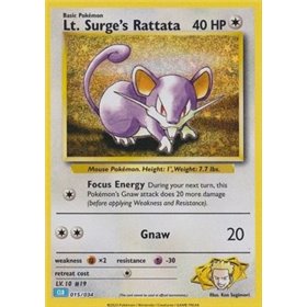 CLB 015 - Lt. Surge's Rattata CLB 015 - Lt. Surge�s Rattata
