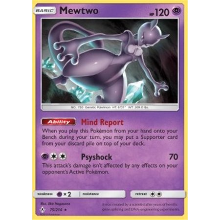 UNB 075 - Mewtwo - Shatter Holo