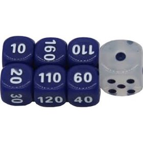 Pokémon Clear & Blue Dice Set Pokémon Clear & Blue Dice Set