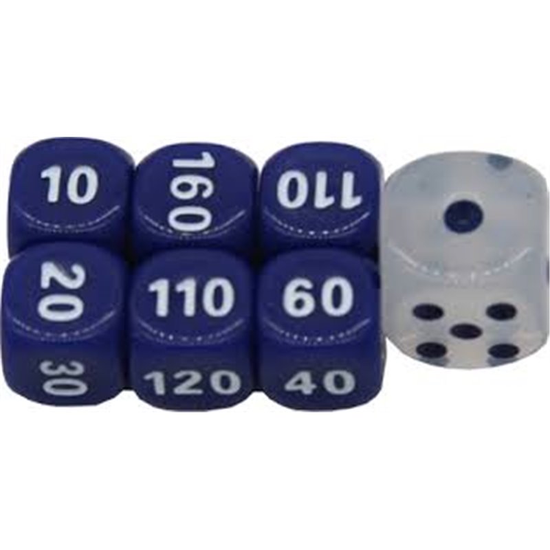 Pokémon Clear & Blue Dice Set