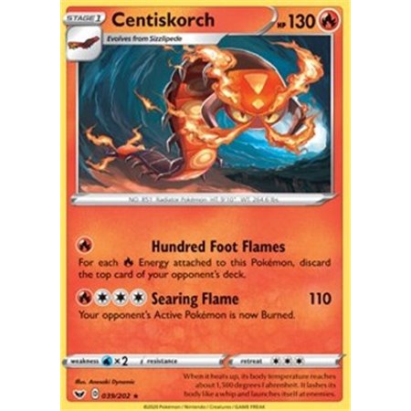 SSH 039 - Centiskorch - Reverse Holo