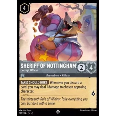 ITI 191 - Sheriff of Nottingham - Corrupt Official - Foil