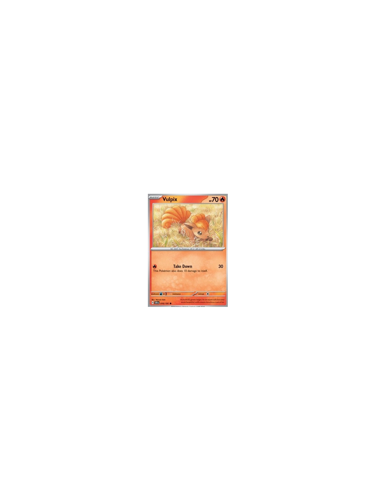 SSP 016 - Vulpix - Reverse Holo