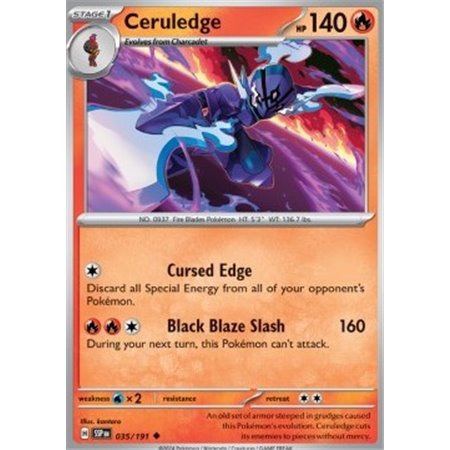 SSP 035 - Ceruledge - Reverse Holo