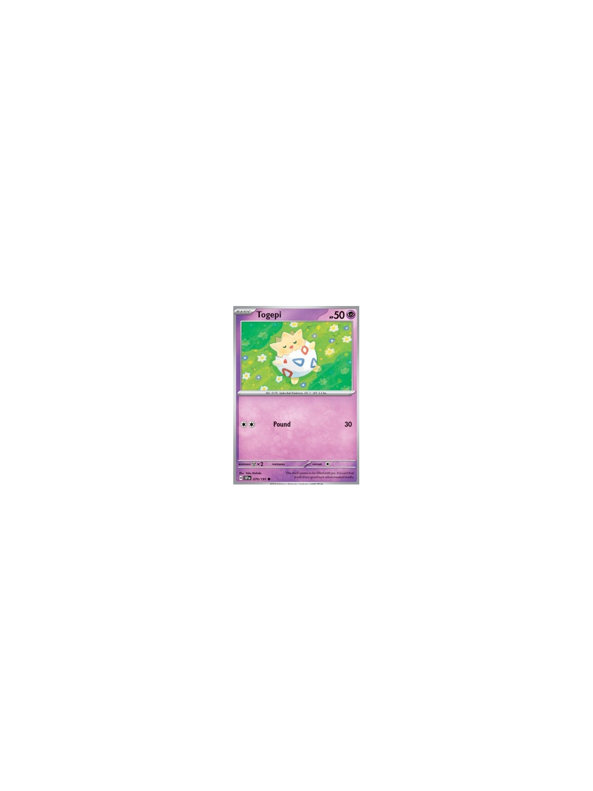 SSP 070 - Togepi - Reverse Holo