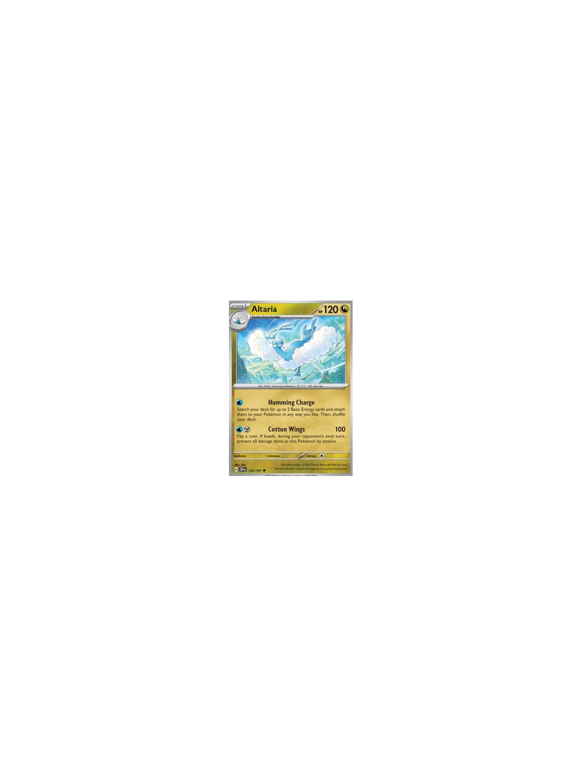 SSP 134 - Altaria - Reverse Holo