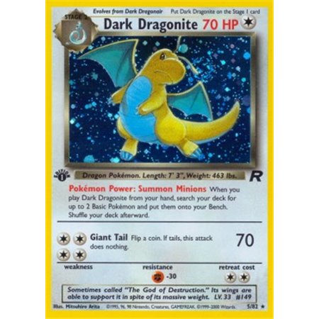 TR 005 - Dark Dragonite - 1st Edition