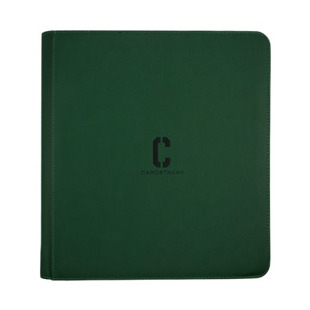 Cardstacks - 12 Pocket Binder Groen (480) met Rits