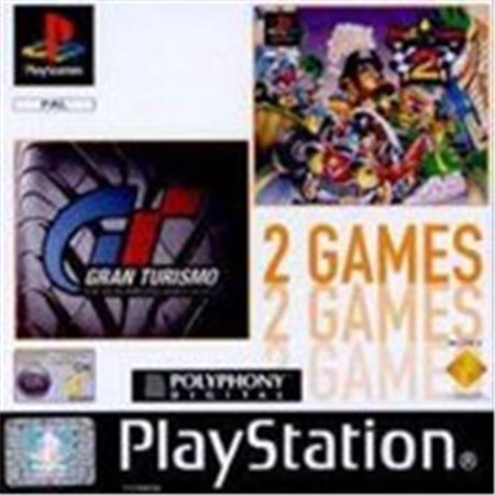 2 Games - Gran Turismo & MotorToon 2 - PS1