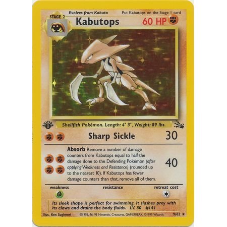 FO 009 - Kabutops - 1st Edition