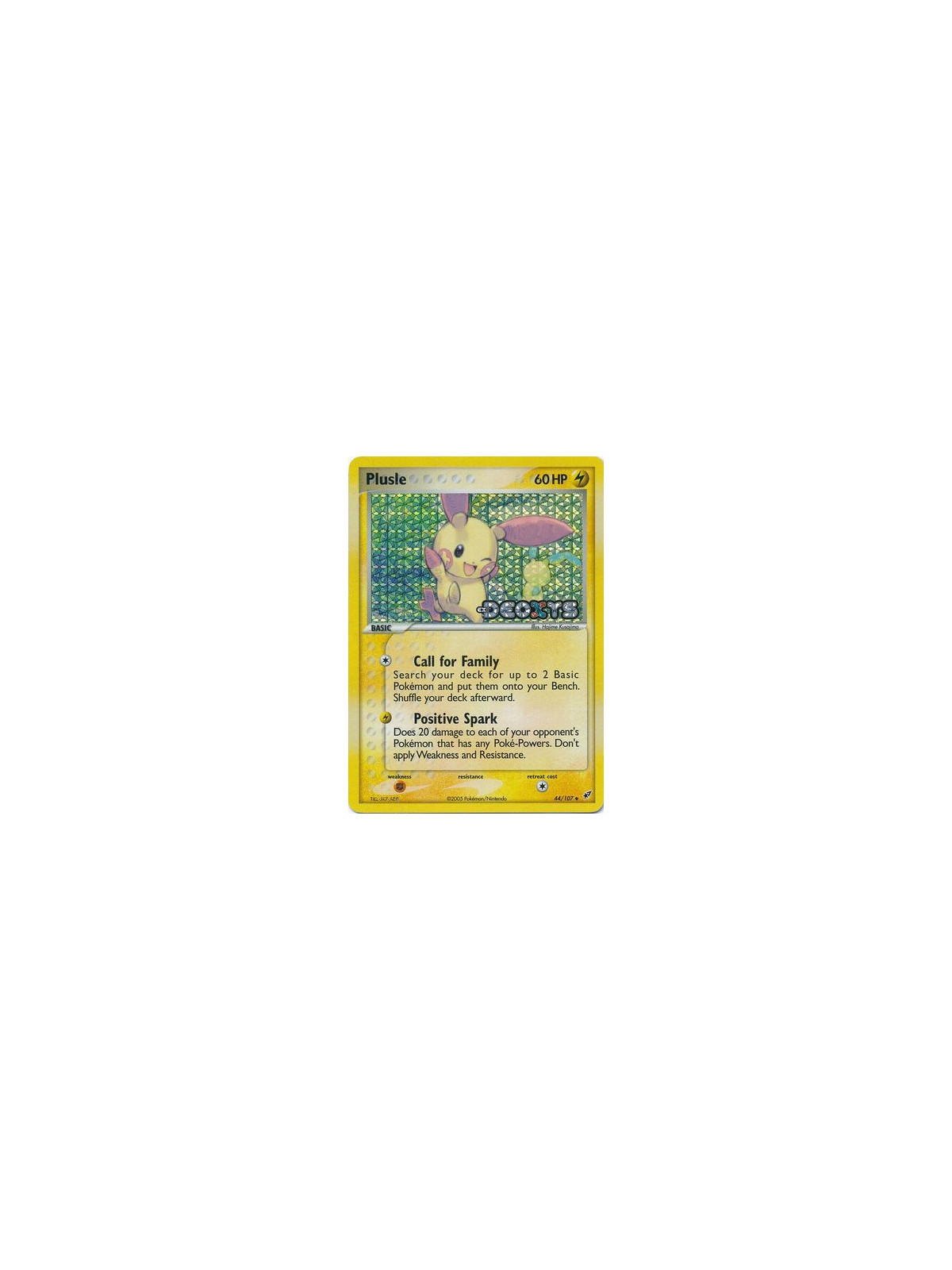 DX 044 - Plusle - Reverse Holo